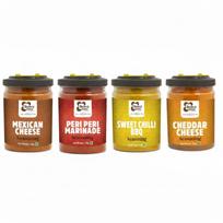 Browntree 4 in 1 Popcorn Seasoning Powder-200g| Mexican Cheese, Cheddar Cheese,Sweet Chilli BBQ, Peri Peri Popcorn Seasoning | Movie Style Seasonin