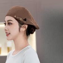 Lightweight Unisex Chef Beret Work Cap for Hair Protection Ideal for Bakery Hot Pot Kitchen Catering and Waiter Use One Size
