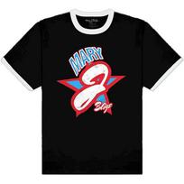 Mary J Blige Unisex T-Shirt: Americana (Ringer) (Medium) M