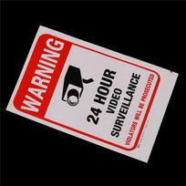 5pcs 24H CCTV Video Camera System Security Warning Sign Sticker'