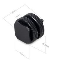 1/4 Hot Shoe Mount Phone Holder Dual Nut Cold Shoe Adapter Bracket For Hero Accessories For Canon Sony Nikon DSLR Camera.