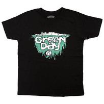 Green Day Unisex T-Shirt: Sad Smiley (Medium) S