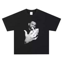 2026 Summer  The Weeknd TShirt Dark RB Music Graphic Print Pure Cotton Crew Neck Alt Fashion  Tops for Unisex Women Music Lovers 2XL