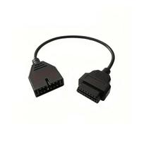 For GM Daewoo 12 Pin OBDII OBD2 Auto Diagnostic Connector Adapter Cable GM12 to 16 Pin Cable for GM DAEWOO Auto Scanner Adapter juoda