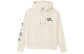 Li Ning Skateboard Sweatshirts Men's Ecru Hooded Moderate Regular AWDS177-3 XS