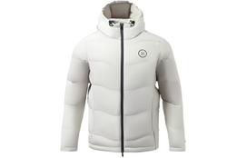 Li Ning Down Jacket Winter Men's Bud Yellow Gray AYMR013-4 XL