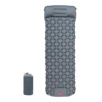Camping Air Mattress With Built-in Pump  Ultralight Inflatable Sleeping Pad For Hiking Backpacking Travel Comfort pilka spalva