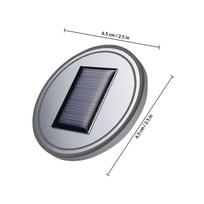 LED Night Glow Car Cup Mat Solar Powered Rechargeable Auto on Off Vibration Sensor Blue Car Cup Holder Coaster Interior