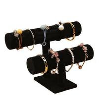 2 Layer Bracelet Storage Display Stand T-Shaped Watch Jewelry Storage Stand Desktop Vertical Display Shelf Home Storage Tools juoda