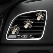 3 vnt. Automobilio dekoracijos Gėlė Automobilio oro gaiviklis Ventiliacijos spaustukas Automobilio dekoras Automobilio aksesuarai Automobilio interjero dekoracijos moterims mergaitėms juoda