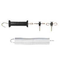 Electric Fence Gate Kit PP Iron 5 Meters Animal Spring Door Accessory with Handle Insulated Nail