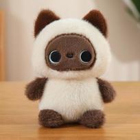 16cm Cute Sitting Animals Red Panda Fox Siamese Cat Soft Plush Dolls Stuffed Otter Pig Plushie Baby Toys Gifts For Children 16cm