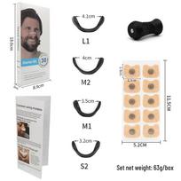 Kvėpuojantis rinkinys nuo knarkimo su magnetinėmis nosies juostelėmis 15 Pairs Circular Patches (3 Sheets)