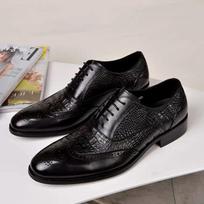 Vyriški laisvalaikio batai Brock Oxford retro krokodilo odos vyriški oficialūs pavasario ir rudens 2025 nauji 's for 39