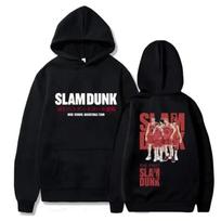 Anime Slam Dunk Hoodies de lã, pulôver casual com capuz, streetwear Hip Hop, moletons, Sakuragi Hanamichi Print Tops, outono S