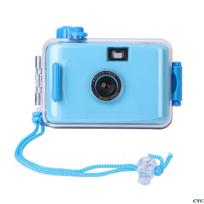 Povandeninis vandeniui atsparus fotoaparatas Mini mielas 35 mm juosta su korpusu mėlyna