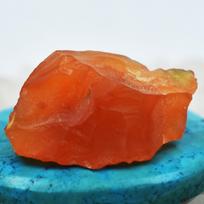 Natural Orange Sapphire 40.6ct Raw Rough Certified Loose Gemstone 27.7 mm approx oranžinė