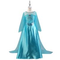 Frozen Elsa Princess Long Sleeve Tutu Dress for Girls - Birthday & Party Outfit 140 cm