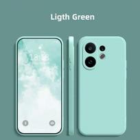 For Vivo V60 Case Cover Vivo V60 Funda Shell Coque Soft TPU Original Liquid Silicone Phone Bumper Vivo V60 vivo V60 šviesiai žalios spalvos