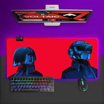 Band Daft Punk Mouse Pad RGB Gaming Mouse Pad Desk Mat HD Gamer Large LED Light XXL MousePads RGB600x300x3mm