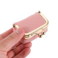 Vintage Kiss Lock Jewelry Box Pink Mini Ring Necklace Earring Jewelry Box Coin Purse Travel Jewelry Boxes For Necklace Earring rožinė