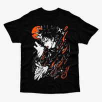 Jujutsu Kaisen Fushiguro Megumi Wolf Shikigami Anime Graphic T Shirt Retro Manga Streetwear Cotton Oversized Tee S įvairiaspalvis