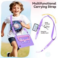 Kids Portable Stand Tablet Case for New Samsung Galaxy Tab A11 Plus 11 Inch 2025 , A9 + Plus 11   (2023) Shockproof Tablet Cover Tab A11 Plus 11inch violetinė