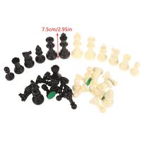 Medieval Chess Set King Chess High 95Mm 75Mm 65Mm Chess Medieval Chess Set No Chessboard 32 Chess Pieces Playing Game 75MM