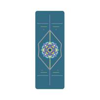 Yoga Mat Rope Skipping Mat Home Gym Exercise Mat for Stretching Women Sports Blue 183cmx68cm juoda