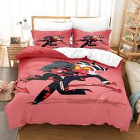 3D Print Anime Moxxie Boss Bedding Set Single Twin Full Queen King Size Bed Set Adult Kid Bedroom Duvet Cover Sets Home Textiles 135x200cm