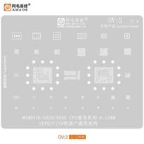 AMAOE BGA Reballing Stencil Template for OPPO VIVO Huawei Xiaomi CPU SM7250 MT6855Z A11 A52 K3 RENO2 R17Pro U5X Welded Mesh Tool