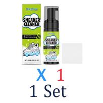 Professional Shoe Cleaner Sneaker Cleaning Kit Gentle Foam Yellowing Remover Whitening Stain Remover 100ml With Cloth Hand Safe 1 Pcs