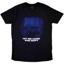Billie Eilish Hit Me Hard And Soft Blue Lines T-Shirt Black New S