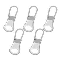 New 5PCS Metal Zip Puller Replacement Tab Zipper Sliders Head Zipper Head Detachable Backpacks Purses Repair Sewing Accessories