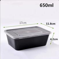 Meal Prep Food Container Disposable Safe Kitchen Fridge Storage Boxes with Lids for Salads Fresh-keeping Container Carry Out Box