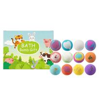 Kids Bath Salt Ball Gift Set, 12pcs 50g Gentle Moisturizing Bath Fizzies For Fun Bath Time 1PCS