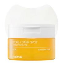 celimax Pore+Dark Spot Brightening Pad | Exfoliating Peeling Pads for Enlarged Pores, with Hyaluronic Acid, Pore Minimizer, Non-Irritating, Hydrating,