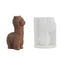 Cute Alpacas Shaped Silicone Molds DIY Epoxy Resin Molds Table Ornament Mould Craft Candle Making Tool Easily to Clean 1