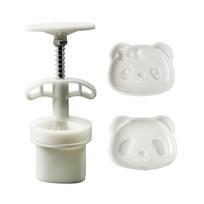 Mid-Autumn Festival Mooncake Makers Panda/Bamboo Moon Cake Mold Cookie Stamps DIY Hand Press Cookie Dessert Cutters