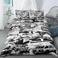 Initial D Comics Duvet Cover Set EU Single Double King US Twin Full Queen Size Bedclothes 135x200cm