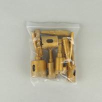 12Pcs Diamond Brazing Drill Bit Set Box Angle Grinder Hole Opener Glass Marble Granite Ceramic Hole Saw Kit Stone Reaming Bit no box