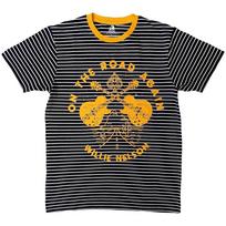Willie Nelson Unisex Ringer T-Shirt: On The Road Again Ringer (Large) 3XL