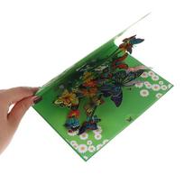 3D Butterfly Pop Up Greeting Cards Postcard For Valentine'S Day, Anniversary, Wedding Invitation Greeting,Mother, Birthday Gift 1PC