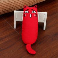 Cat Toy Catnip Plush Thumb Doll for Self-Entertainment, Boredom Relief, Teeth Grinding, and Durable Chewing Pet Supplies (Red,1 Pc) raudona