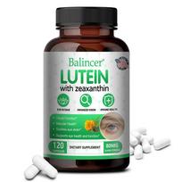 Lutein Dietary Supplement, With Zeaxanthin, Bilberry Extract, 120 Capsules Per Bottle 120 Capsules