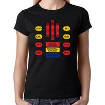 Kitt Cockpit Michael Knight Hasselhoff Rider LED 80s Ladies Girlie T-Shirt Mens Womens Tees Top M