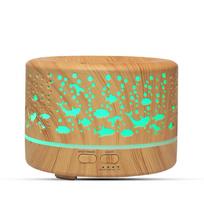 700ml Wood Grain Aroma Diffuser Home Humidifiers Color Light Essential Oil Diffuser Aromatherapy Electric Oil Difusor AU beige