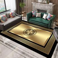European Style Gold Decorative Rug for Living Room Large Area Washable Bedroom Carpet Luxury Decoration Home Floor Mats Alfombra 60x90cm door mat