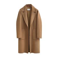 Autumn and Winter Women's Double-sided Woolen Coat New Long Loose Woolen Coat M