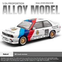 1/24 Scale BMW M3 Racing Supercar Alloy Metal Diecast Model Car Sound & Light Hobby Collectibles Coffee Display Gifts with Boyfriend balta